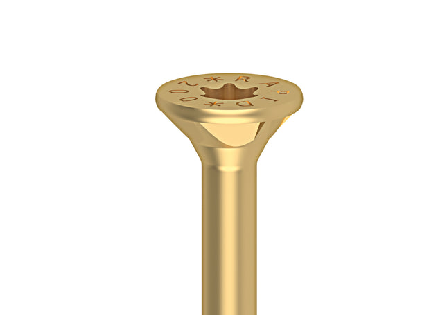 Schmid RAPID professzionális süllyesztett fejű faszerkezeti csavar: osztrák prémium minőségű, speciális hegykialakítású épületszerkezeti csavar előfúrás nélküli, repedésmentes rögzítéshez.