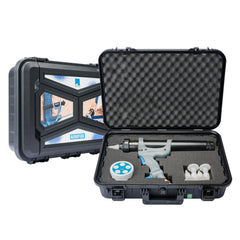 Pro Clima AEROBOXX professzionális szórópisztoly AEROSANA VISCONN folyékony fóliához: légzáró tömítőrendszer és speciális szerszám bonyolult épületszerkezeti csatlakozások gyors, fújható légzárásához.