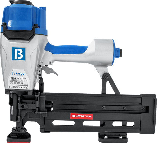 BECK F58AC ROOFLOC-75 – Pneumatikus Tetőlemez Rögzítő Belövőgép (Csarnoképítőknek és Tetőfedőknek)