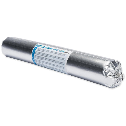 Pro Clima AEROSANA VISCONN FIBRE fehér szálerősített folyékony fólia 600 ml tömlőben: ecsetelhető vagy kinyomható légzáró tömítés rések áthidalásához.