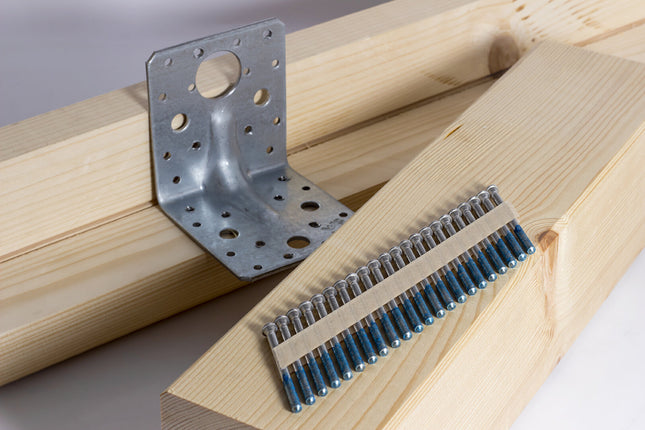 BECK ANCHOR SCRAIL® 33° | vasalatrögzítő csavar-szeg (Horganyzott és A2) | 4.0x38-58 mm