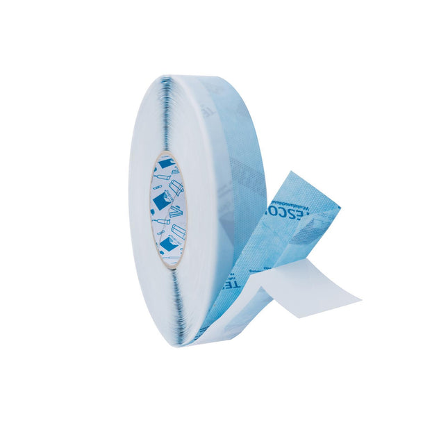 Pro Clima TESCON PROFECT 25/35mm: előhajtogatott, osztott védőfóliás sarokszalag az ablakkeretek és kávák precíz, légtömör csatlakoztatásához.